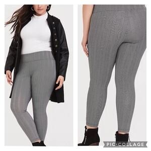 Torrid Ponte Pixie Slim Fit Pants Herringbone Plus Size 1X